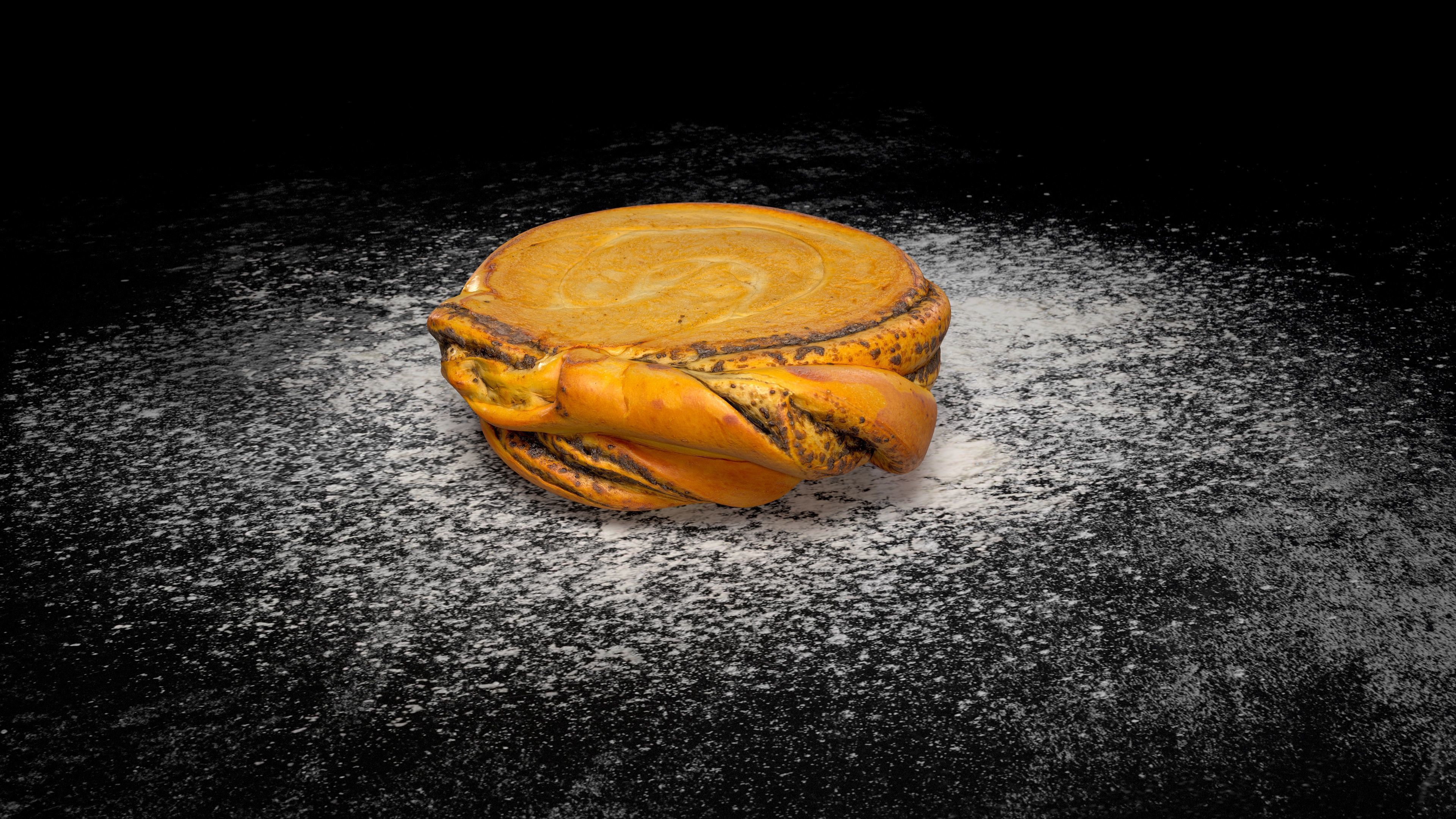 Tasty Bun with poppy seeds PBR game-ready Low-poly 3D model_11