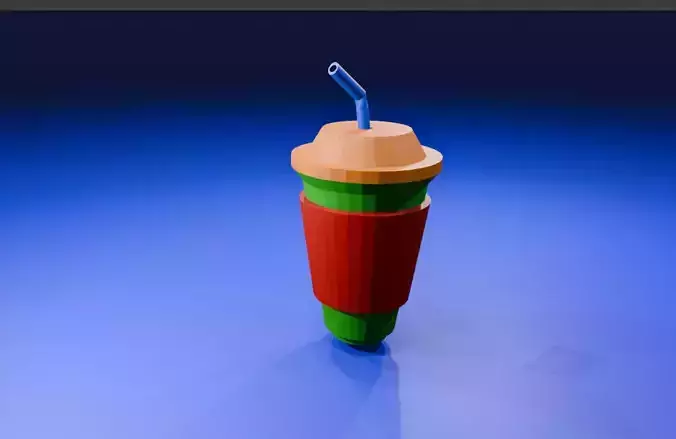 3D model of Coffee Mug  Low-poly 3D model