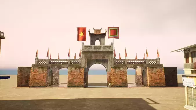 Hanoi - O Quan Chuong Gate - VietNam