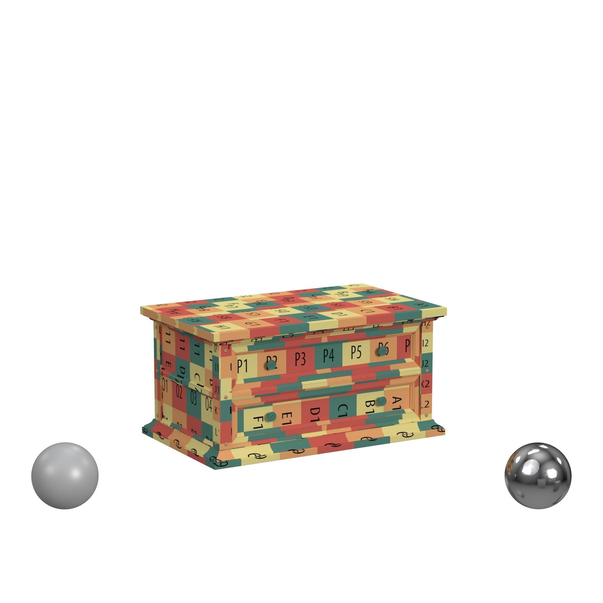 Lift Top Motion Cocktail Table 3D model_2