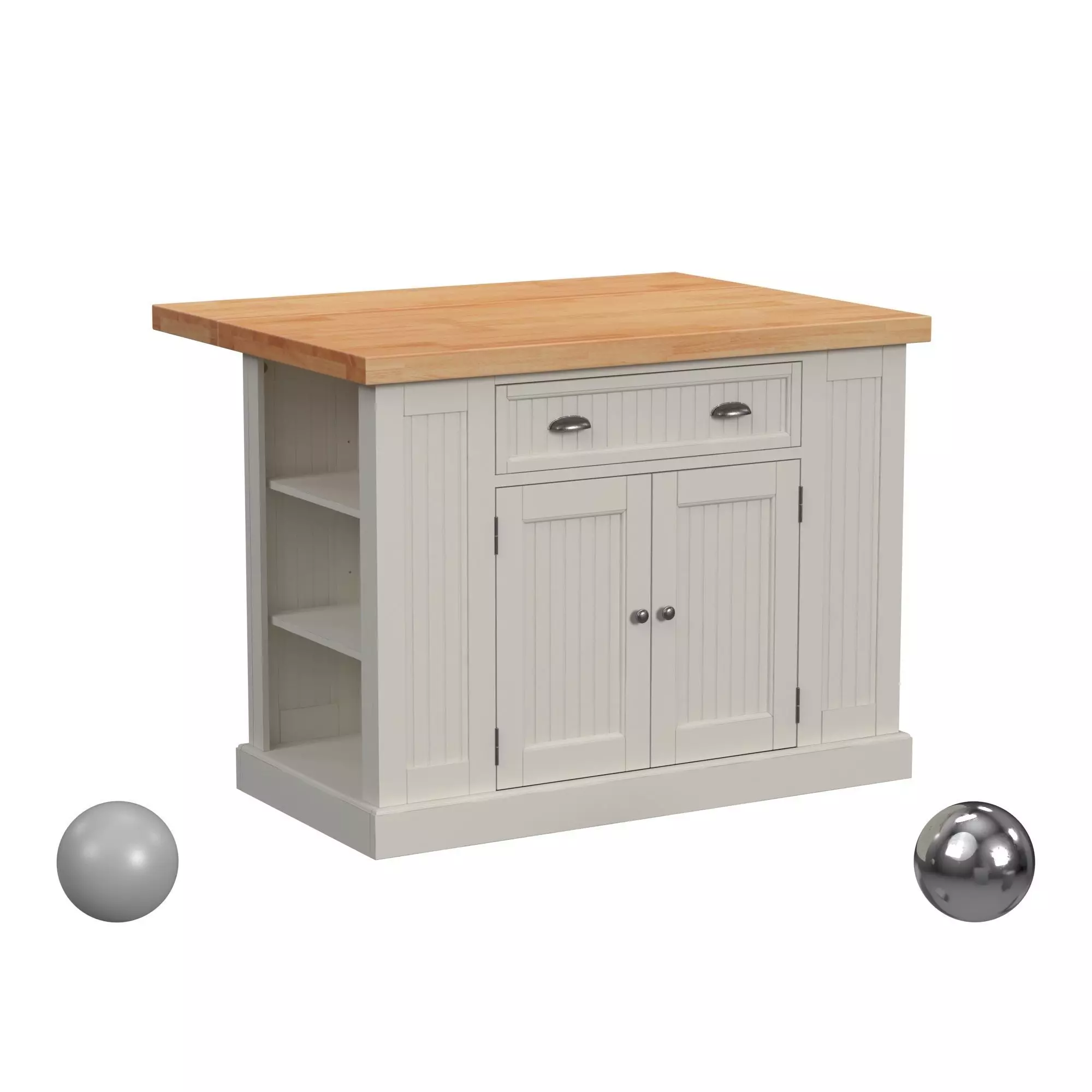 Nantucket Kitchen Island 3D model_0