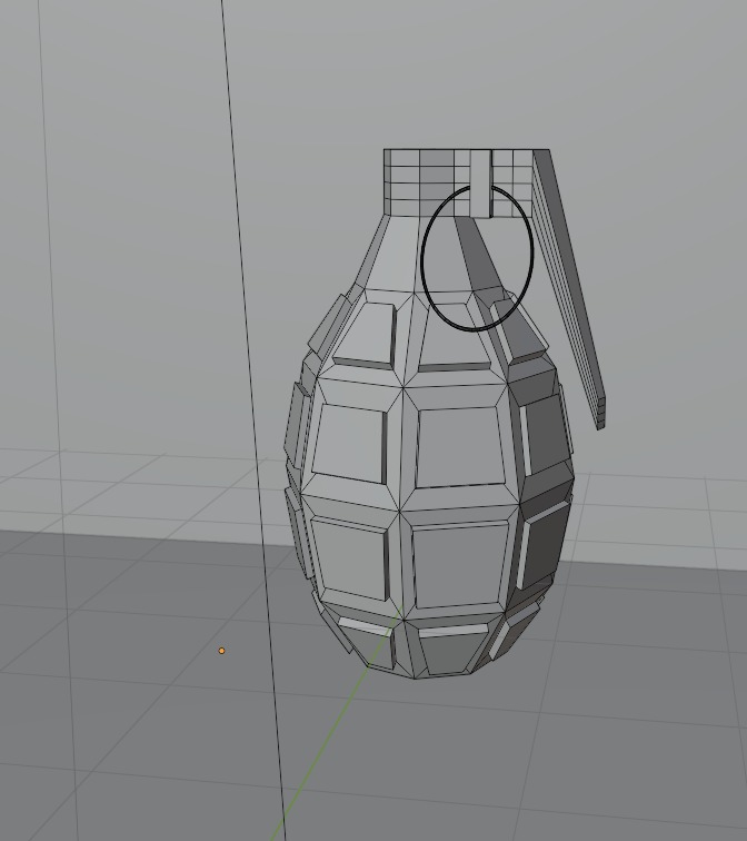 High-Quality Hand Grenade 3D Model Low-poly 3D model_1