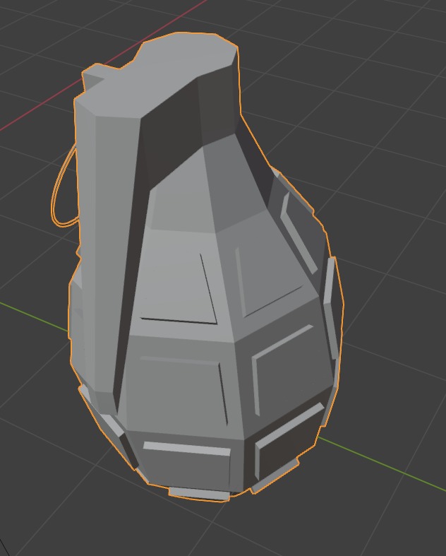 High-Quality Hand Grenade 3D Model Low-poly 3D model_14