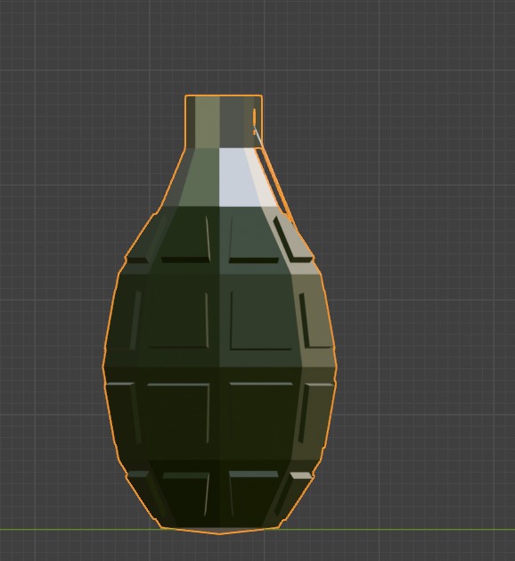High-Quality Hand Grenade 3D Model Low-poly 3D model_8