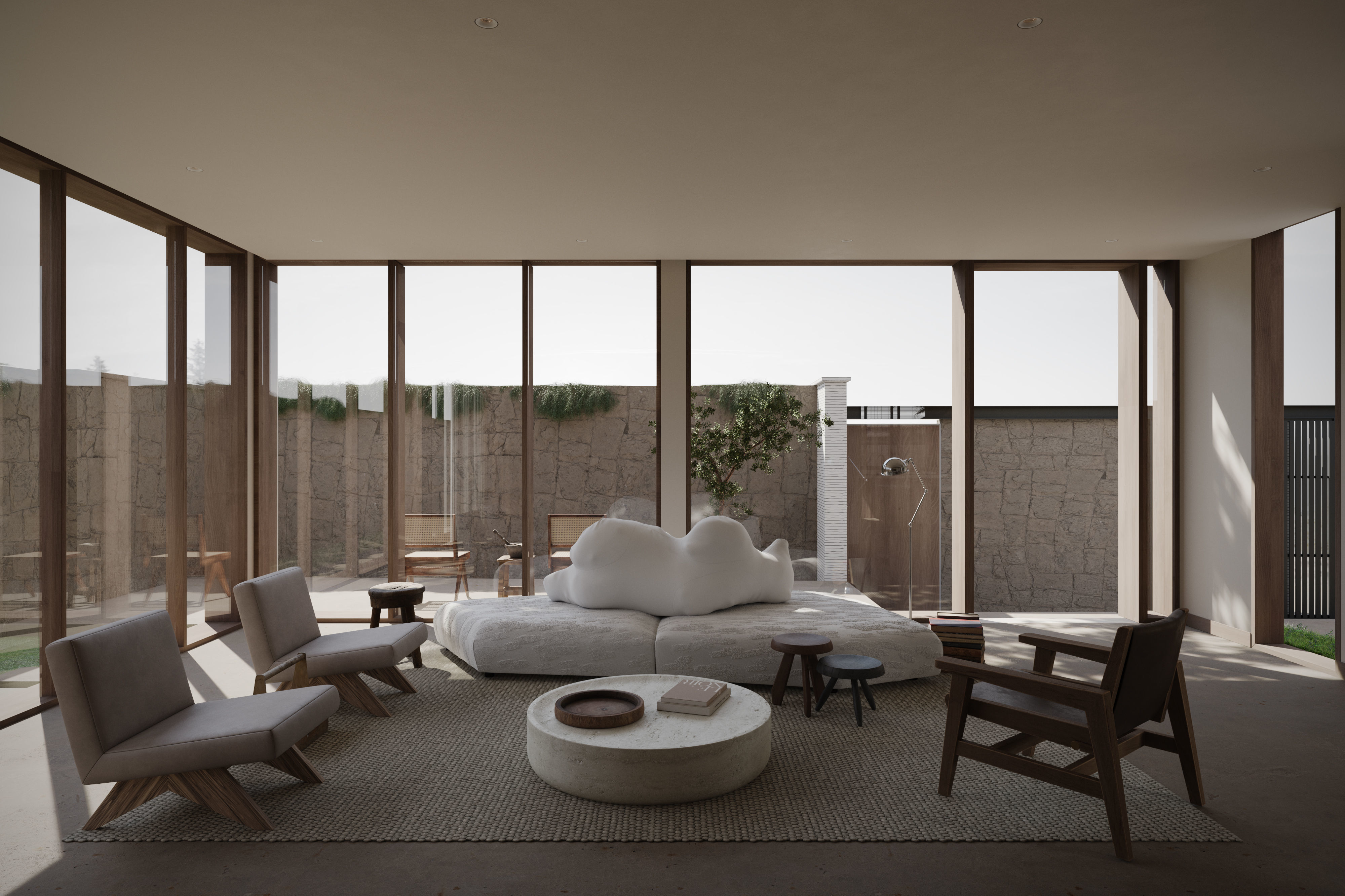      villa interior scenes 3D model_2