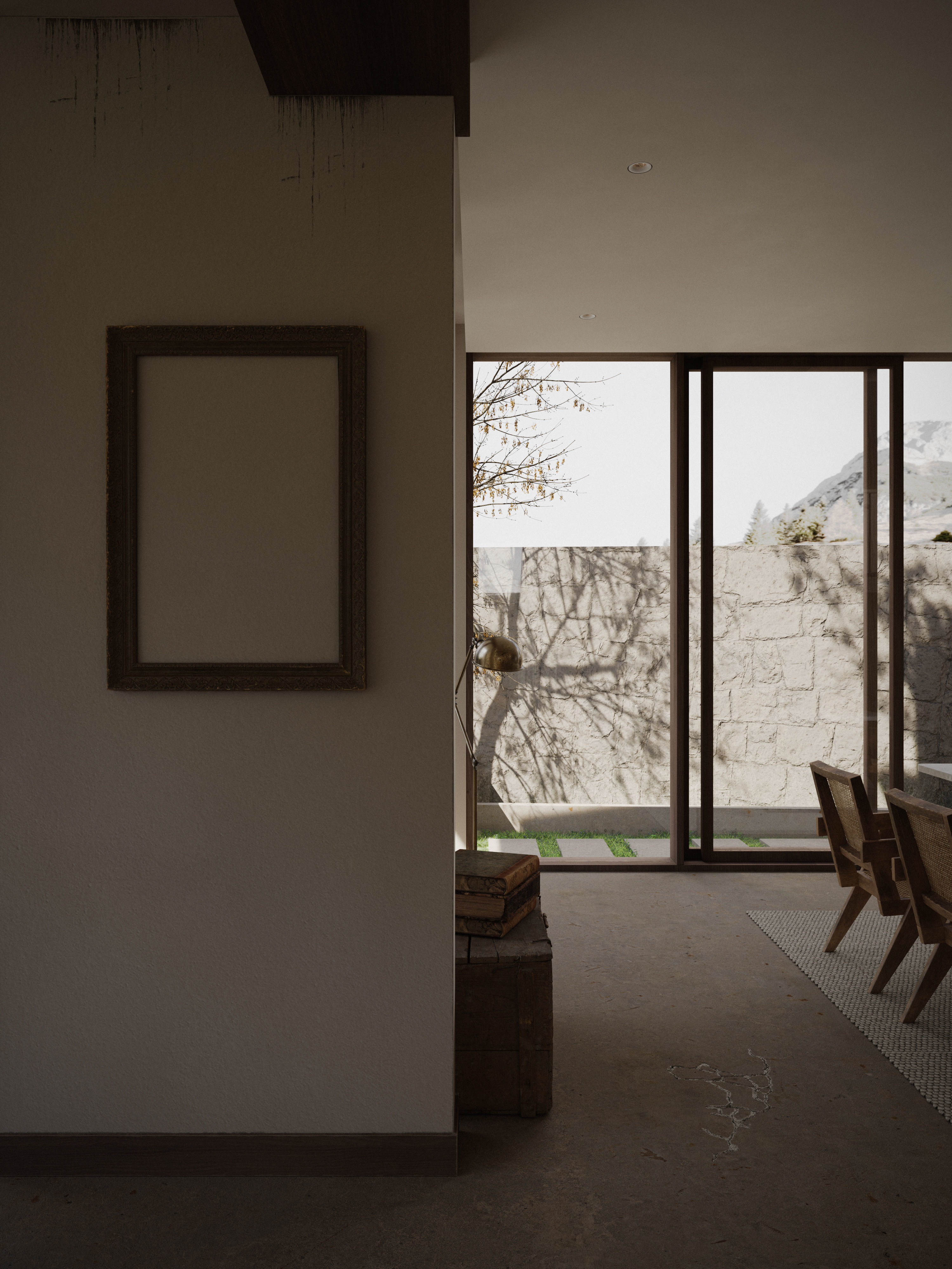      villa interior scenes 3D model_4