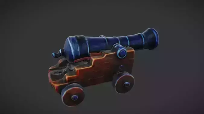 Low poly cannon