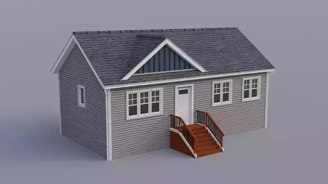 Low Poly house 15 Low-poly 3D model