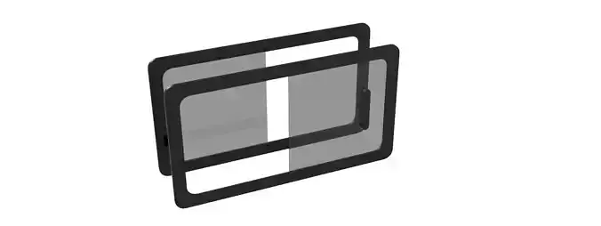Ford Transit Van Bulkhead Sliding Window Free 3D model