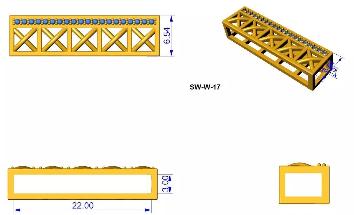 cross bridge apple watch charm 3D print model