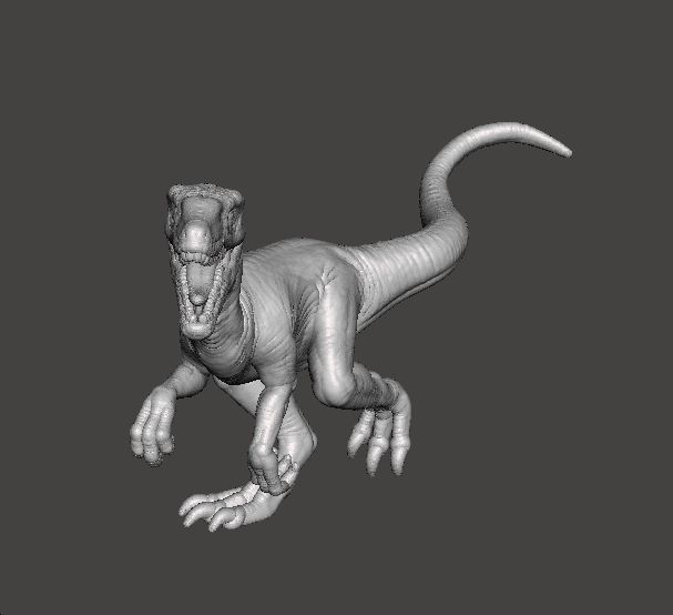 JP DEINONYCHUS DINOSAUR FIGURE MODEL ANIMAL CREATURE WILDLIFE 3D print model_2