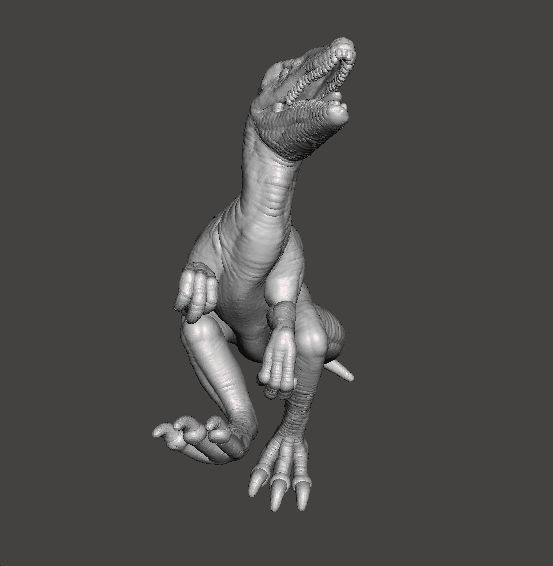 JP DEINONYCHUS DINOSAUR FIGURE MODEL ANIMAL CREATURE WILDLIFE 3D print model_6