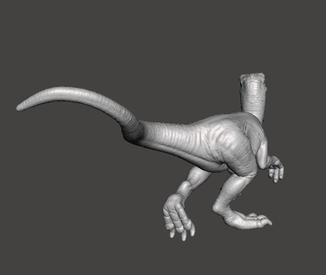 JP DEINONYCHUS DINOSAUR FIGURE MODEL ANIMAL CREATURE WILDLIFE 3D print model_5