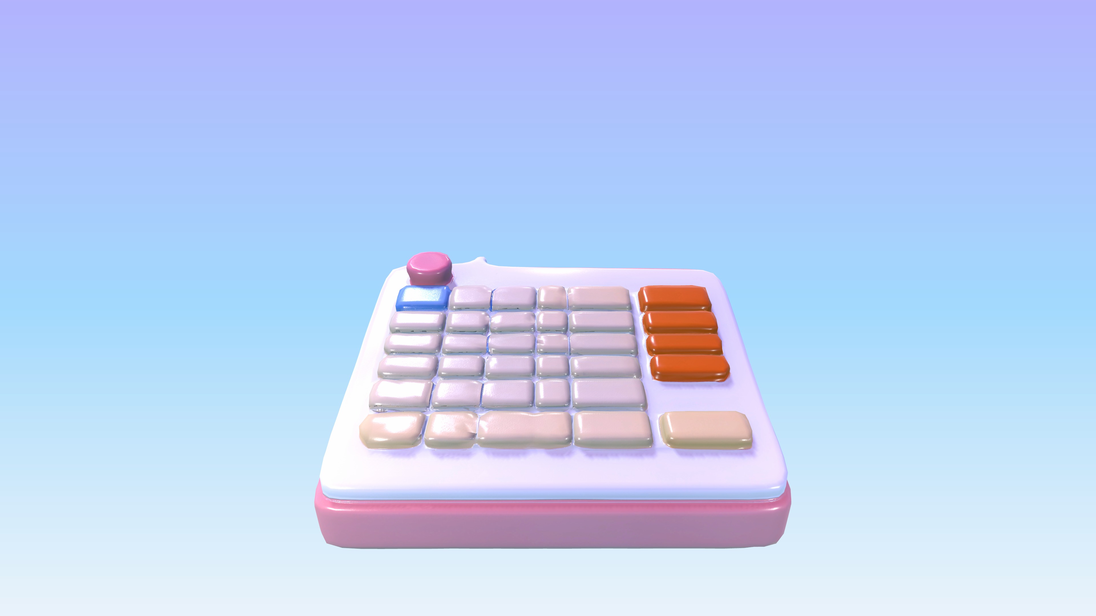 Stylized Toy Cash Register 3D Model Low-poly 3D model_6
