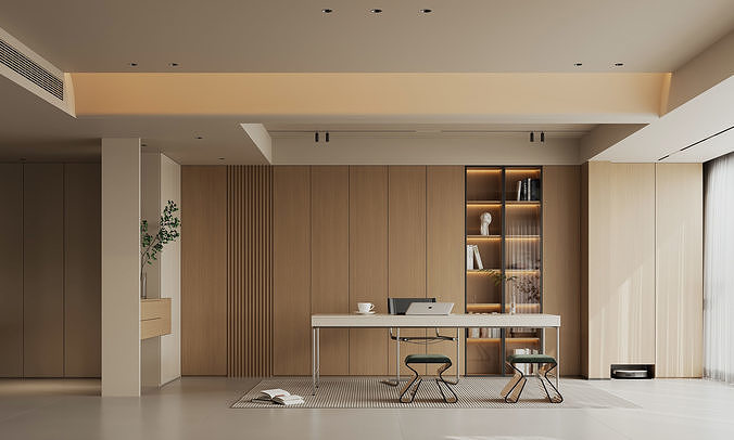 villa interior scenes 3D model 4