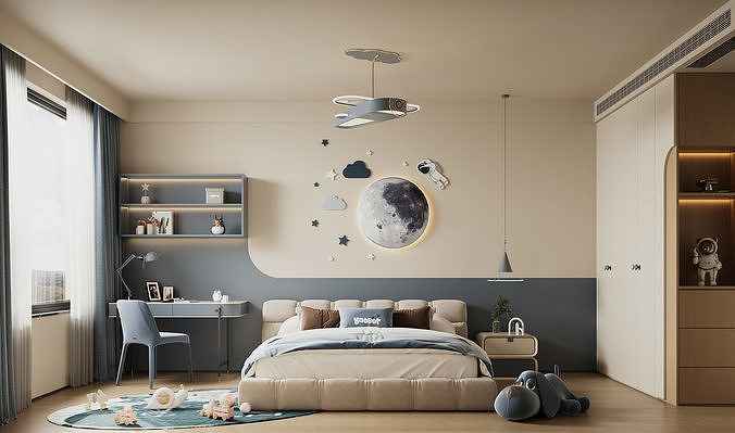 villa interior scenes 3D model 5