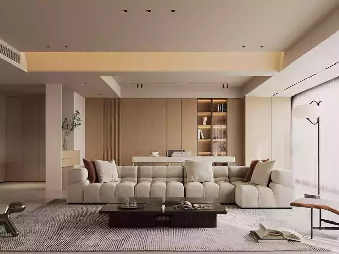 villa interior scenes 3D model