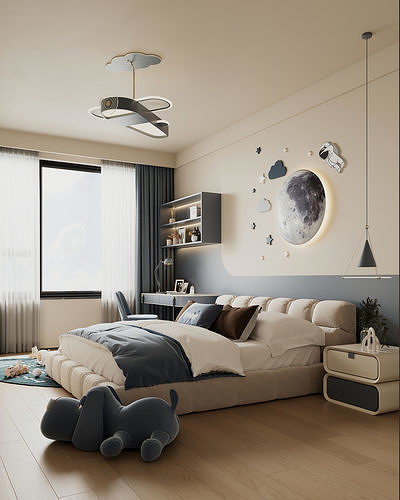 villa interior scenes 3D model 6