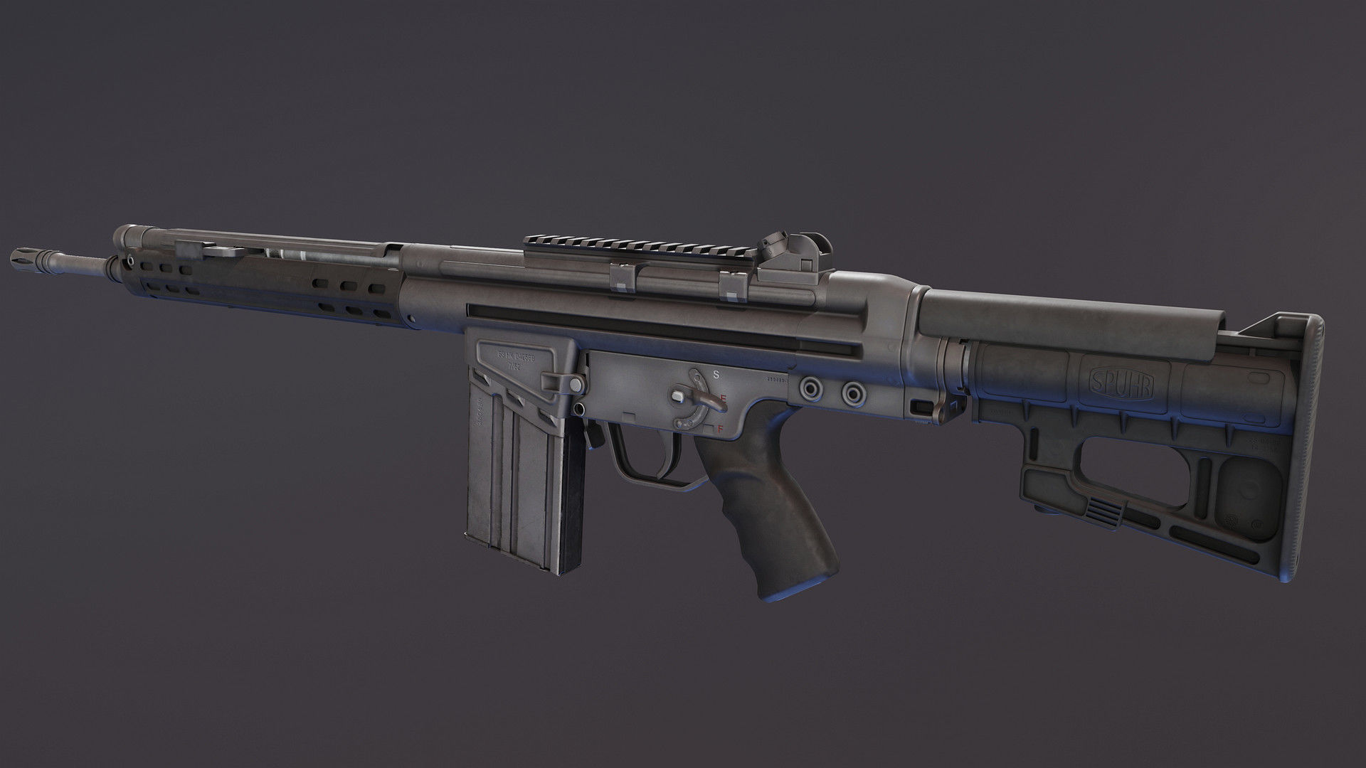G3 R410 Stock Low-poly 3D model_3