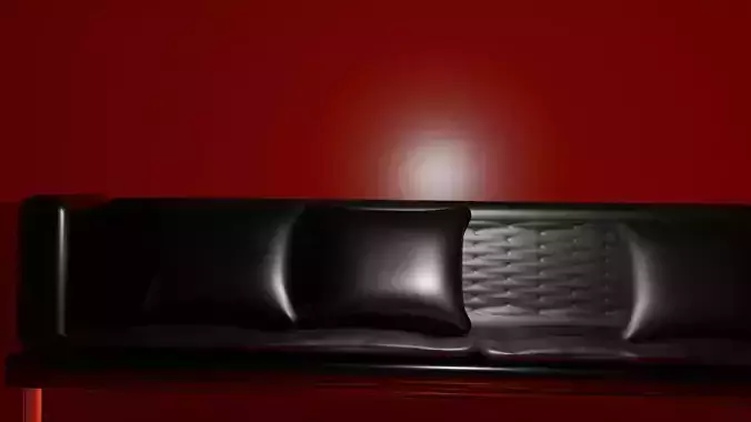 Modern retro double leather sofa model