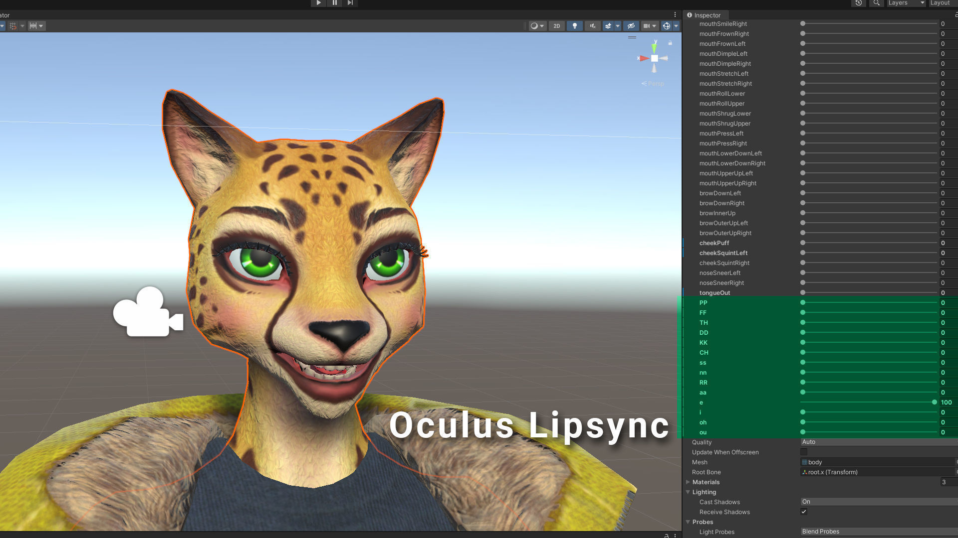 Leopard girl Low-poly 3D model_27