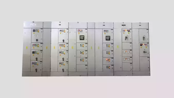Electrical Panel Low-poly 3D model