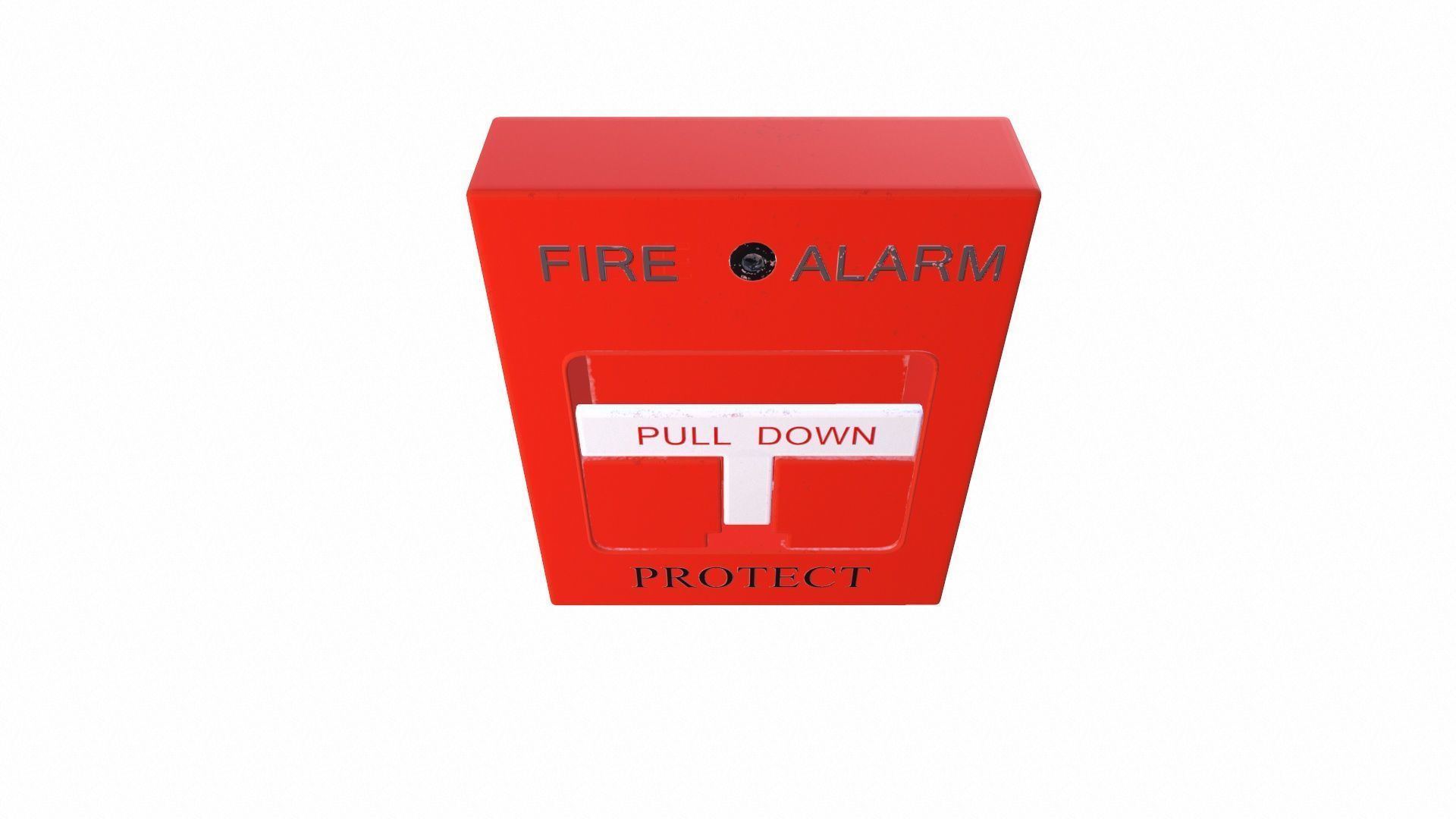 Fire Alarm Pull Down Low-poly 3D model_8