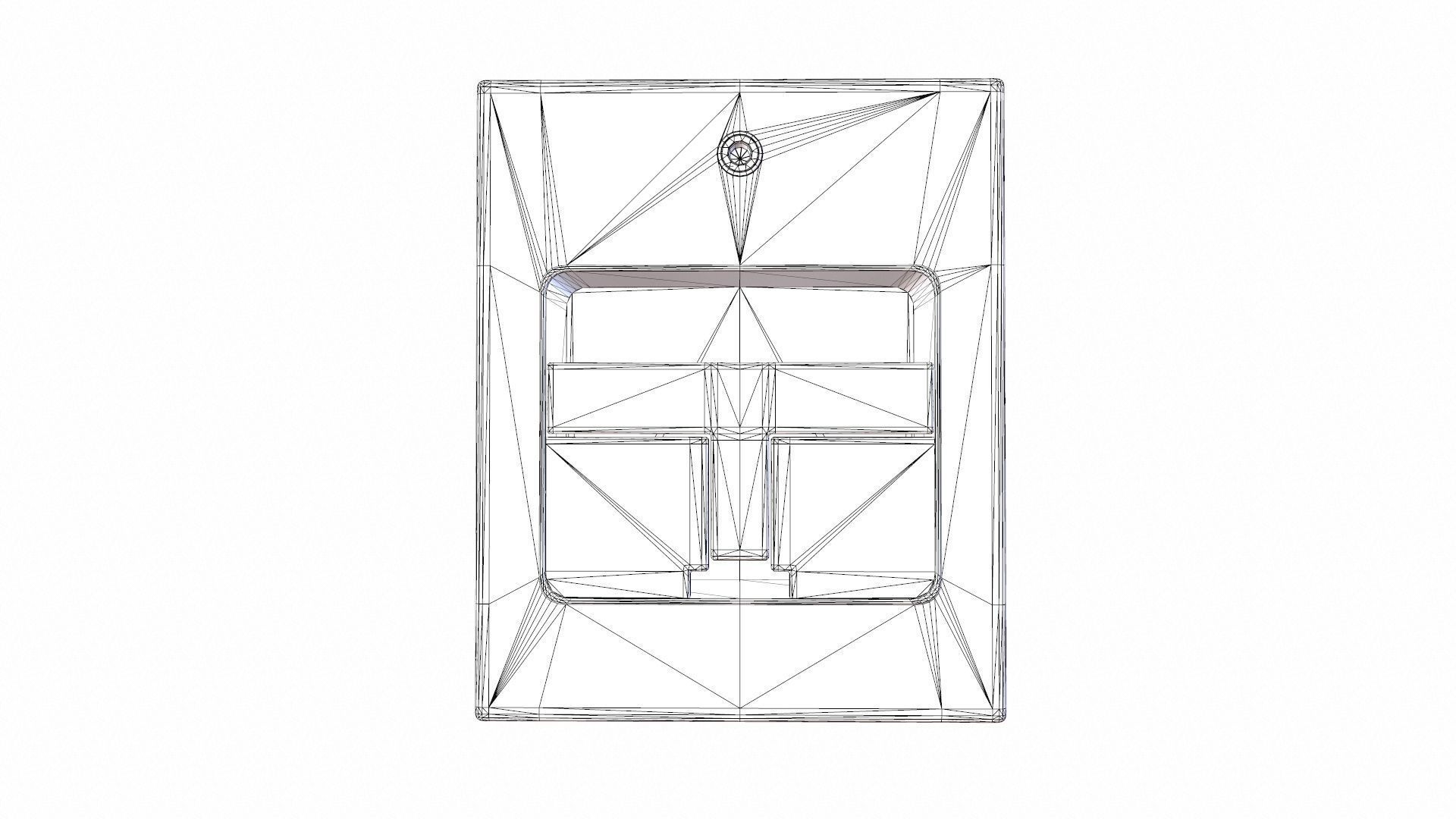 Fire Alarm Pull Down Low-poly 3D model_11