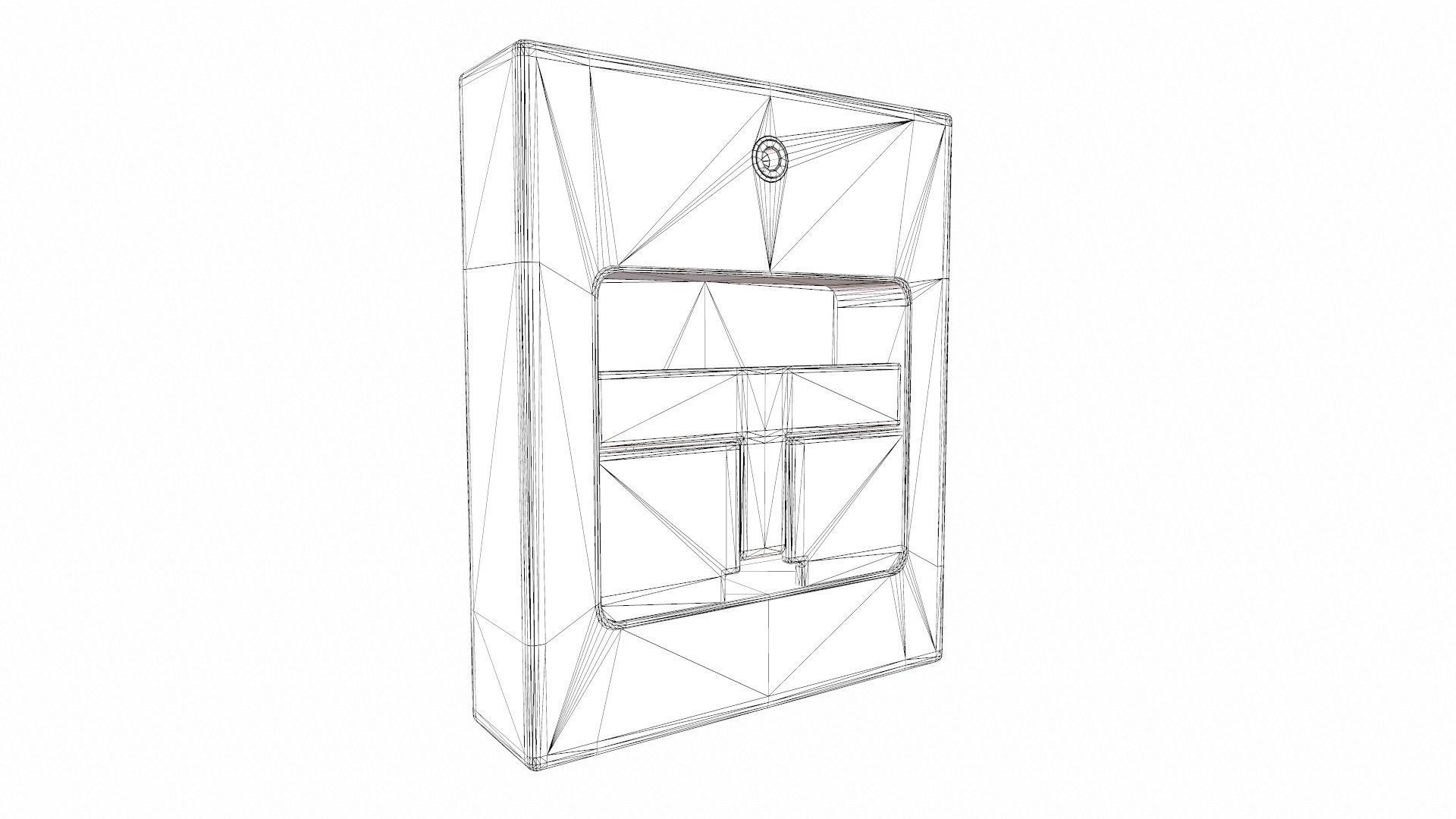 Fire Alarm Pull Down Low-poly 3D model_10