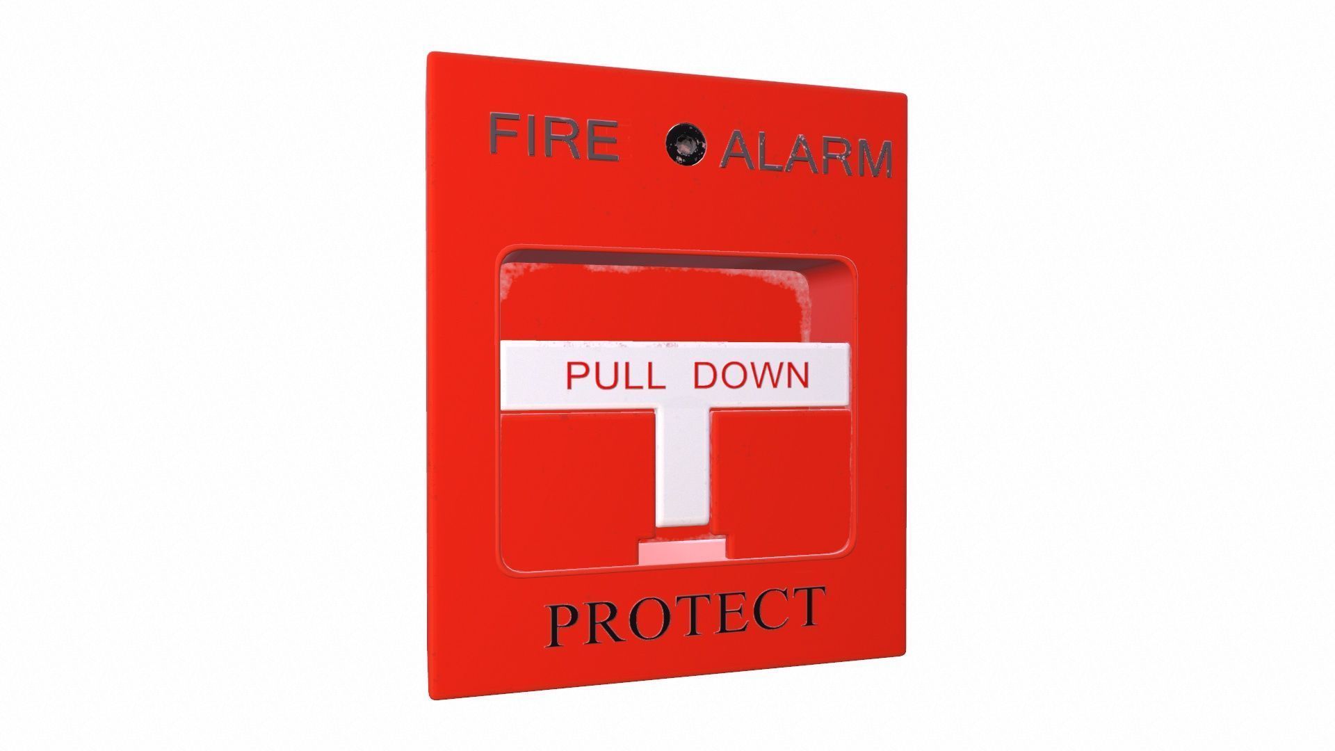 Fire Alarm Pull Down Low-poly 3D model_3