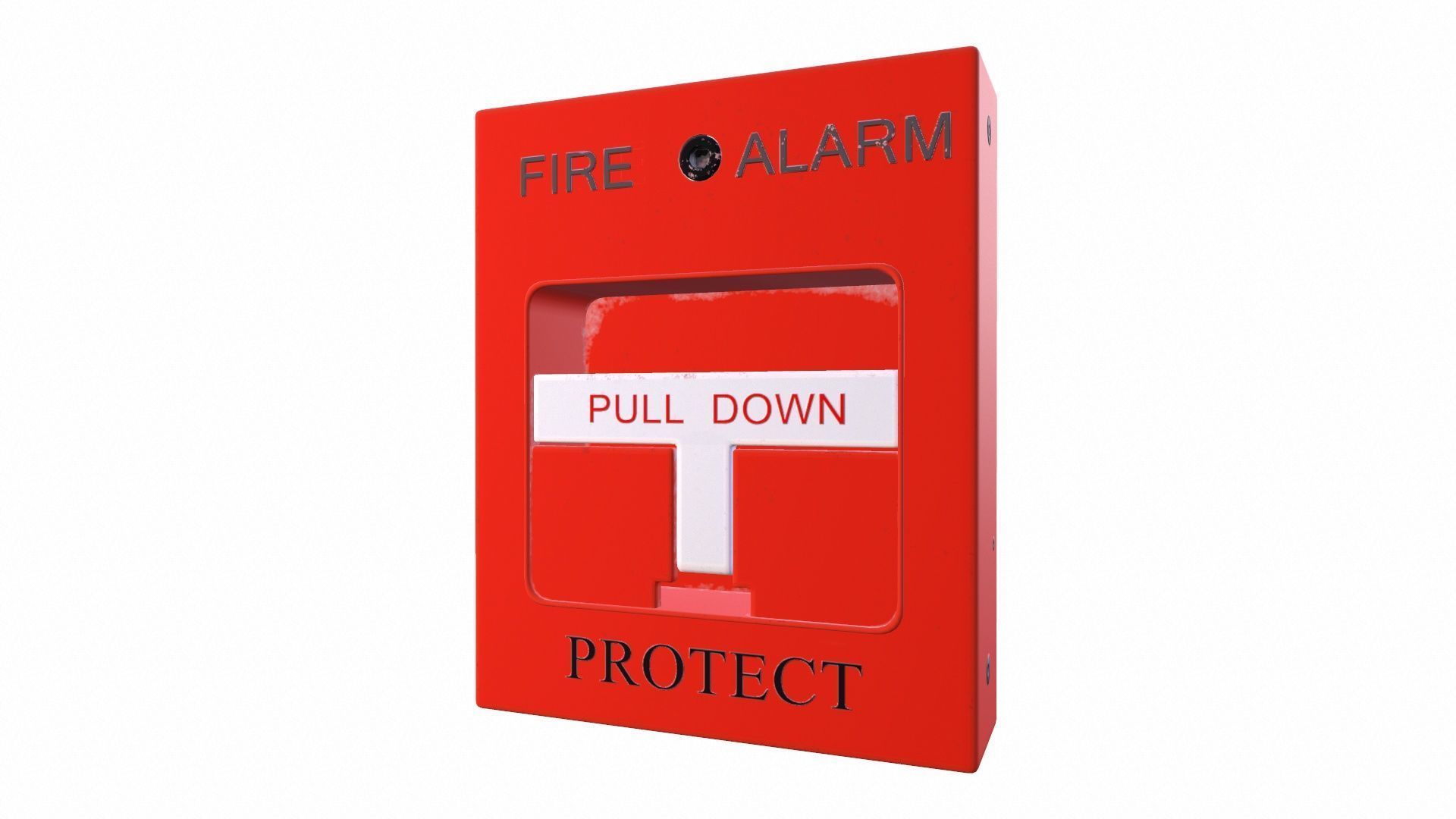 Fire Alarm Pull Down Low-poly 3D model_2
