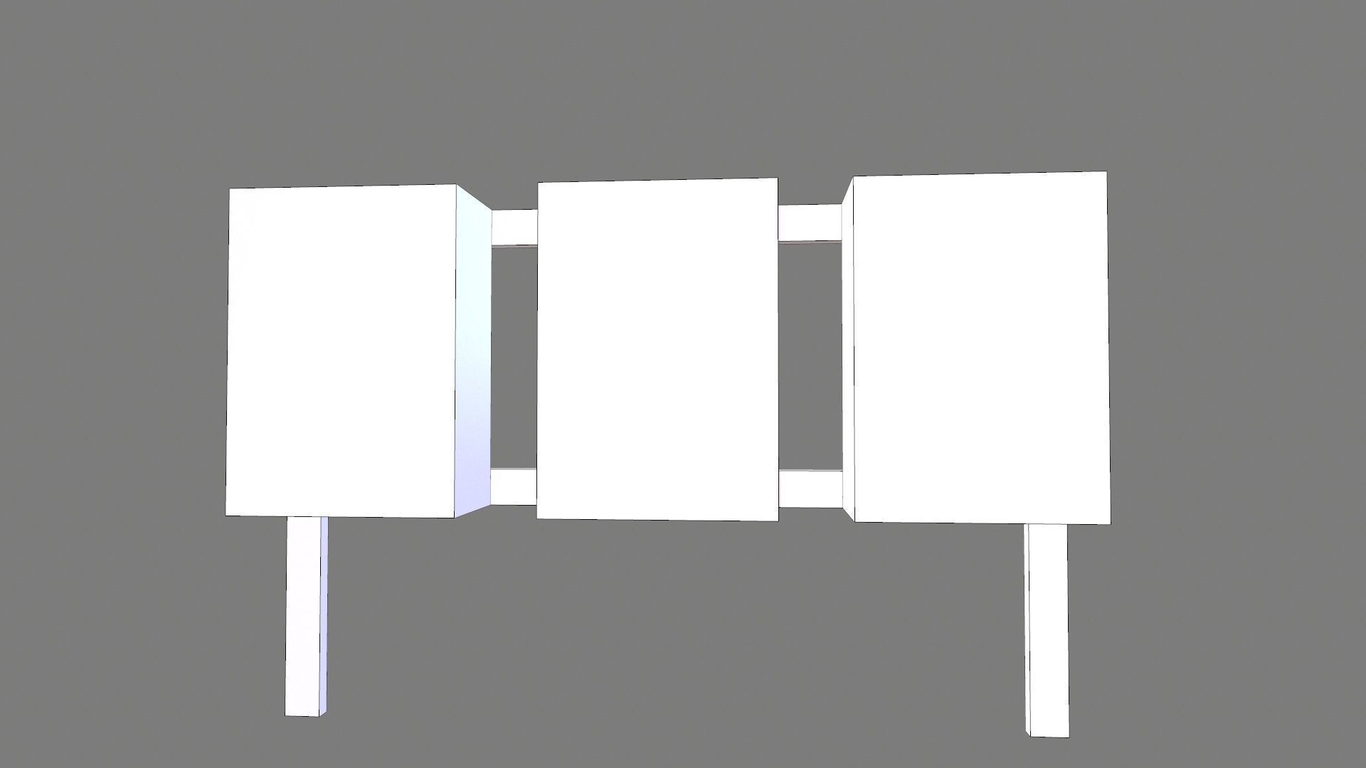 Electrical Panel Lowpoly Low-poly 3D model_9