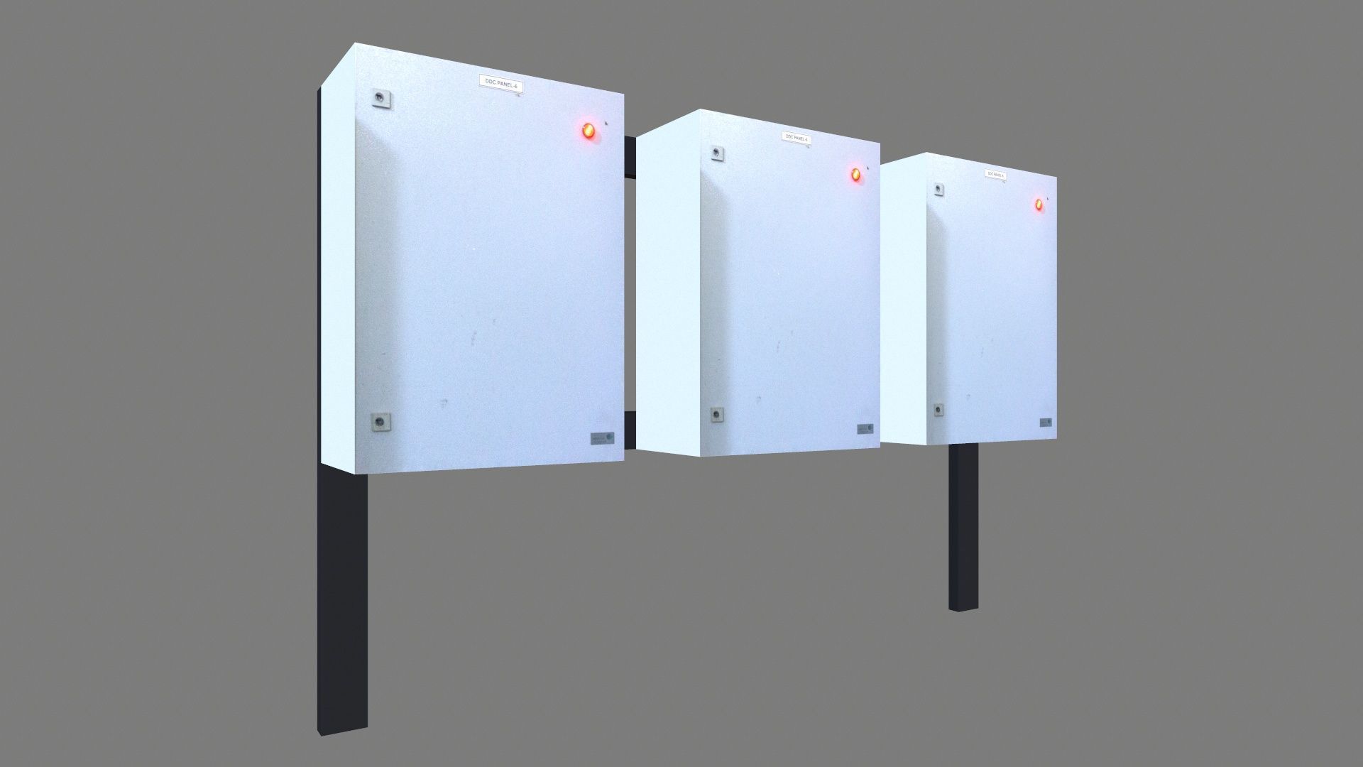 Electrical Panel Lowpoly Low-poly 3D model_2