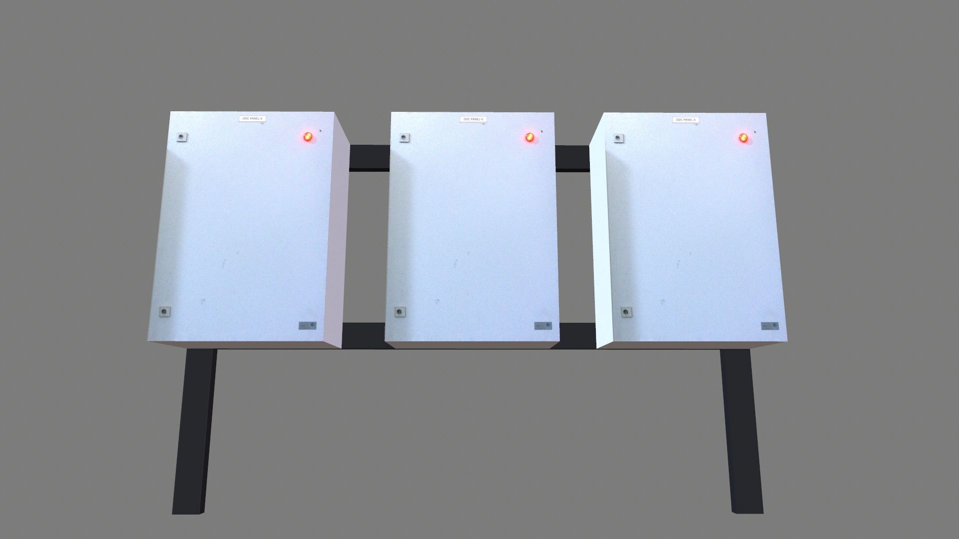 Electrical Panel Lowpoly Low-poly 3D model_6