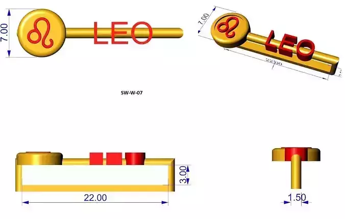 leo zodiac apple watch charm