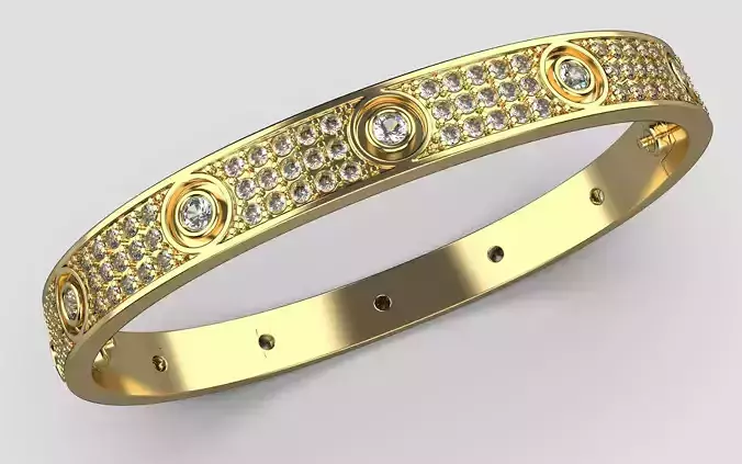 Love Bracelet With Diamonds - Size  16