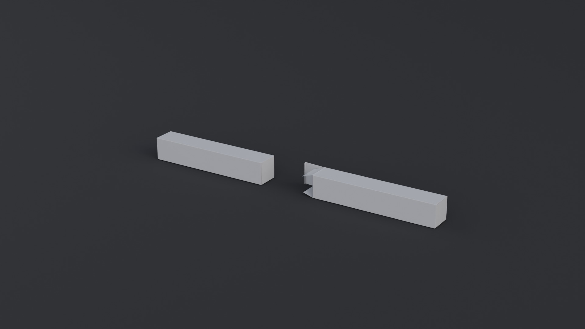 Hand Cream Laminate Tube and Packaging box Low-poly 3D model_7