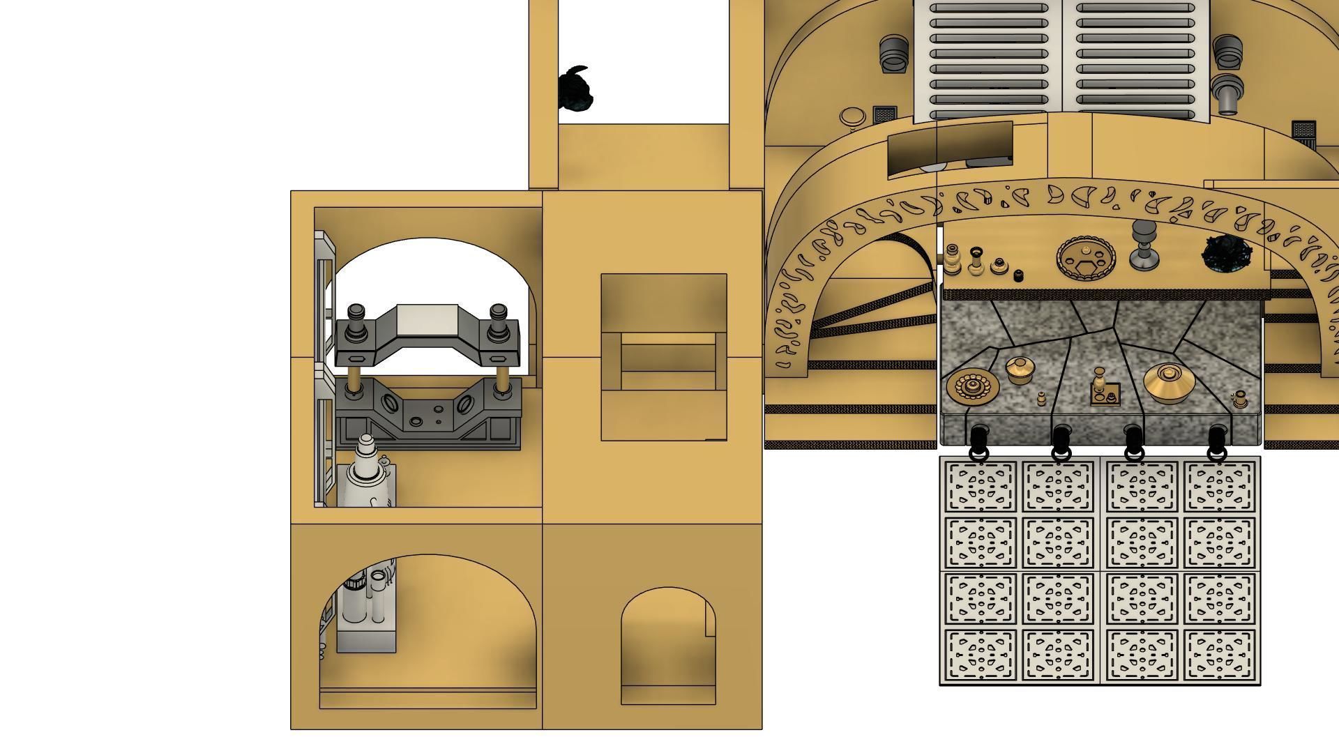 Jabba Palace full Diorama 3D print model_4