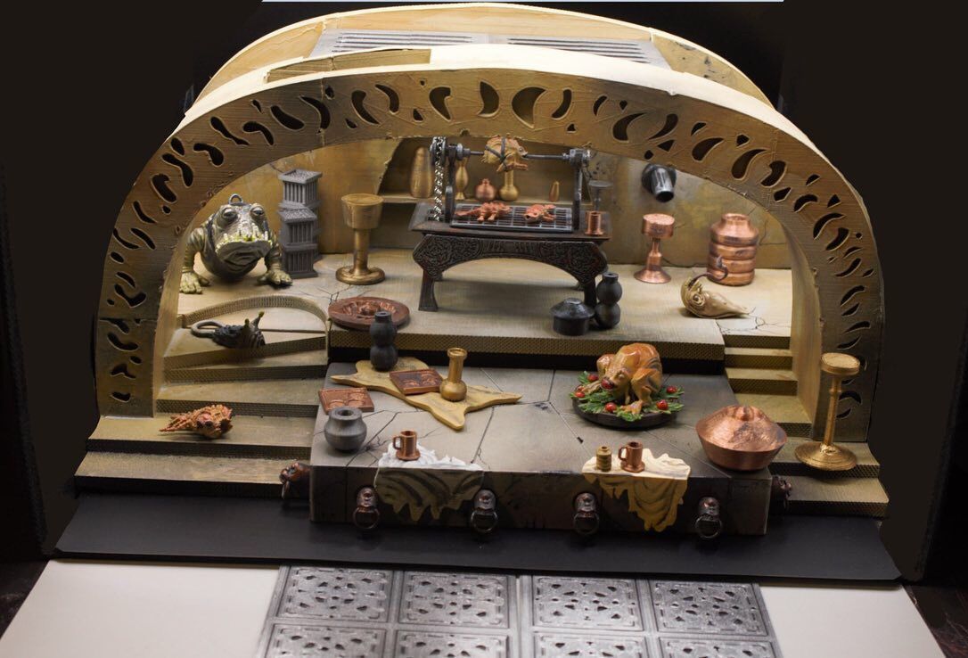 Jabba Palace full Diorama 3D print model_17