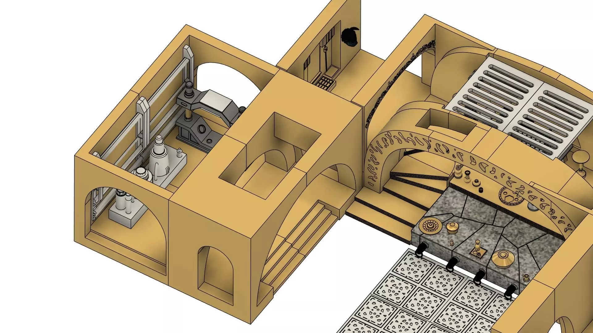 Jabba Palace full Diorama 3D print model_0