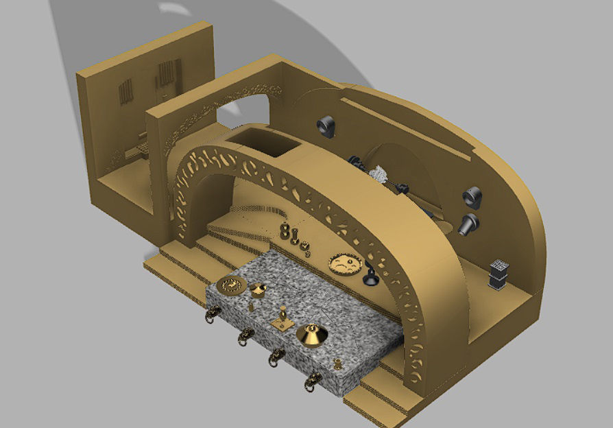 Jabba Palace full Diorama 3D print model_19