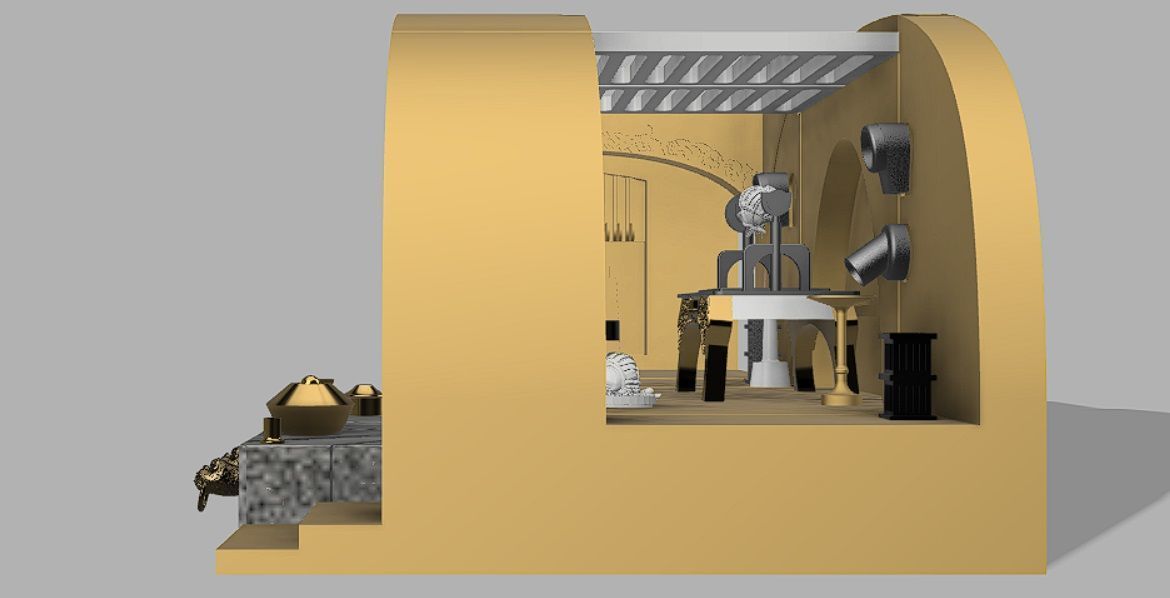 Jabba Palace full Diorama 3D print model_20