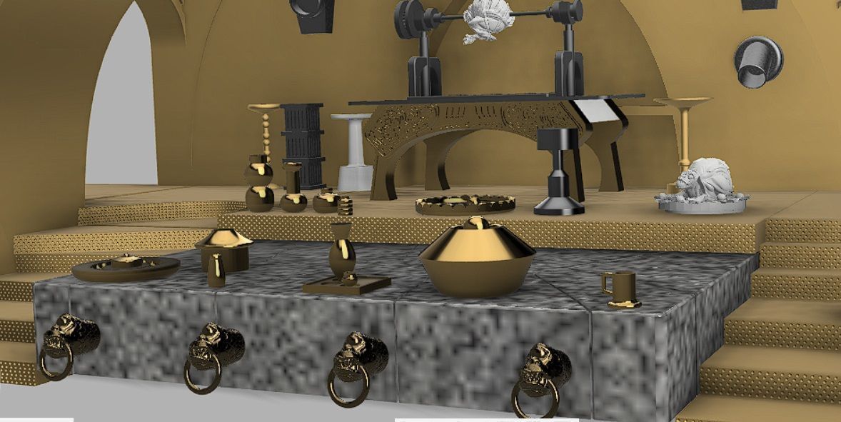 Jabba Palace full Diorama 3D print model_22