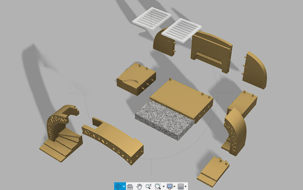 Jabba Palace full Diorama 3D print model_38