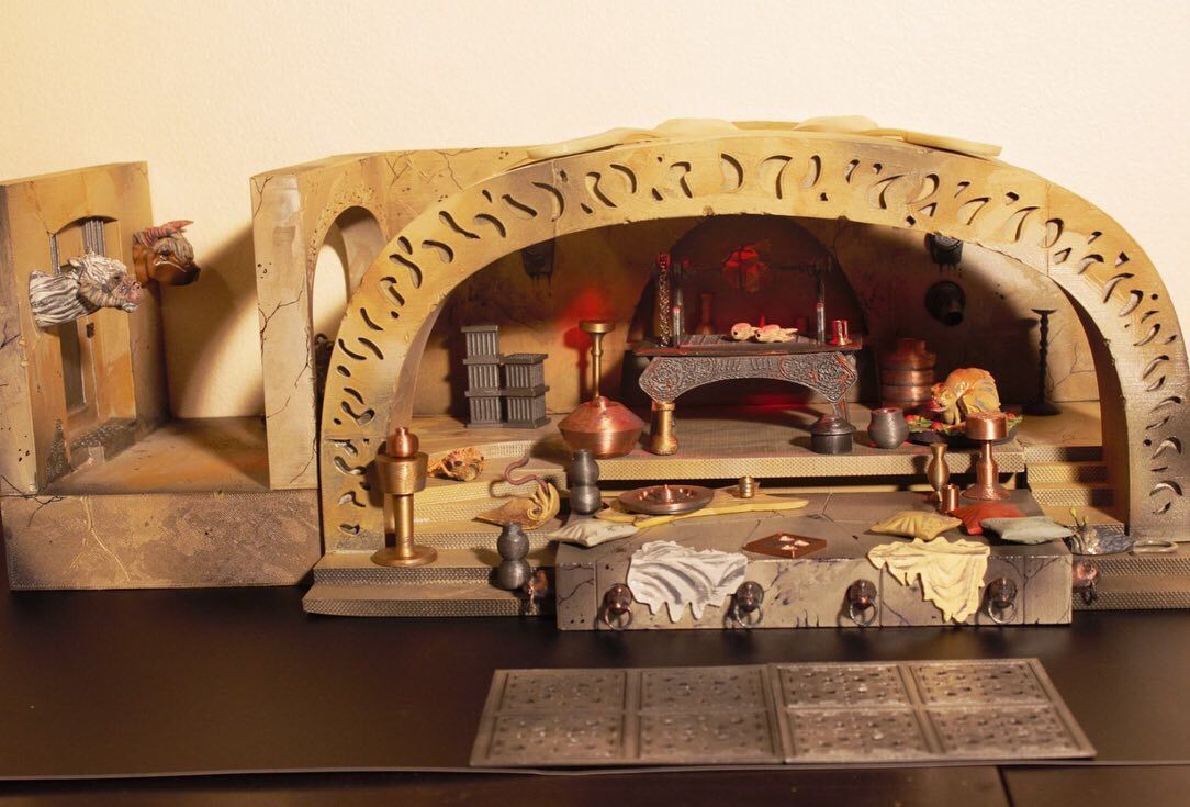 Jabba Palace full Diorama 3D print model_11