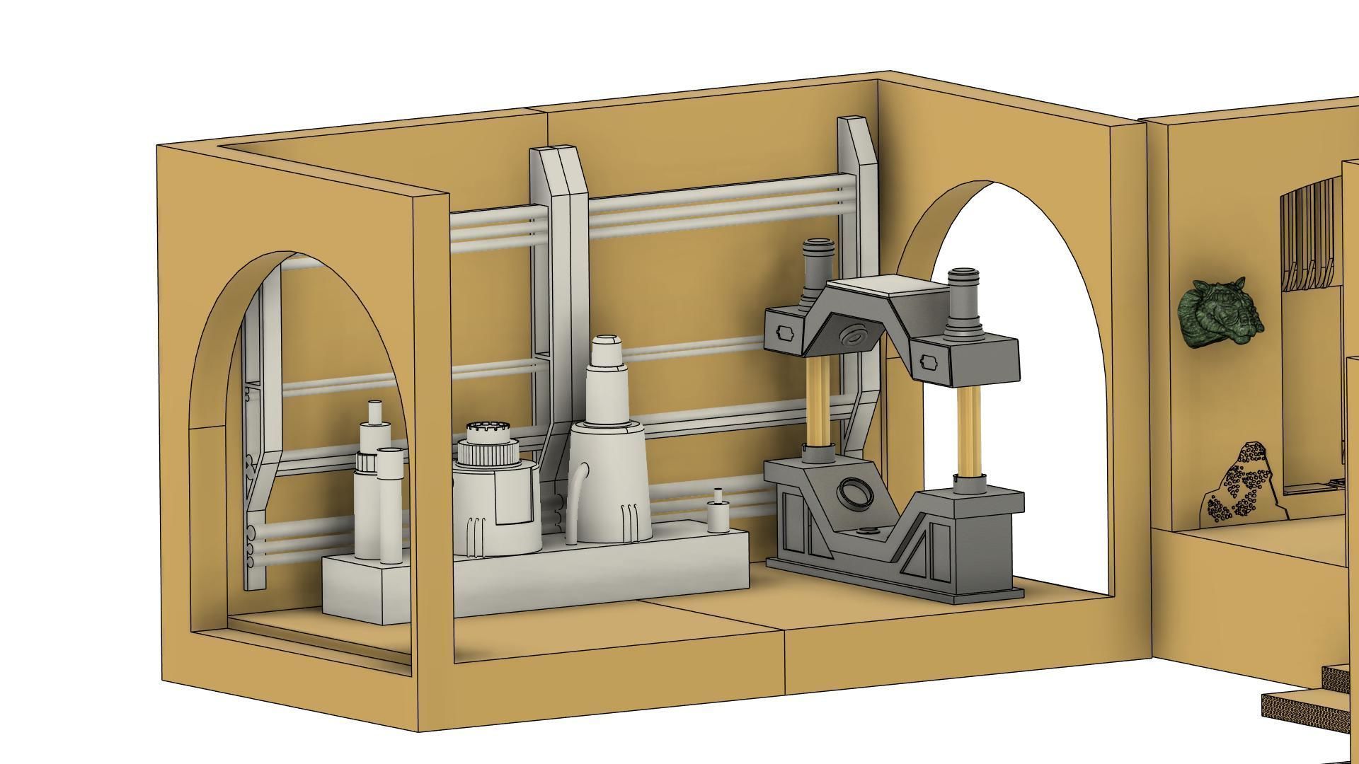 Jabba Palace full Diorama 3D print model_13