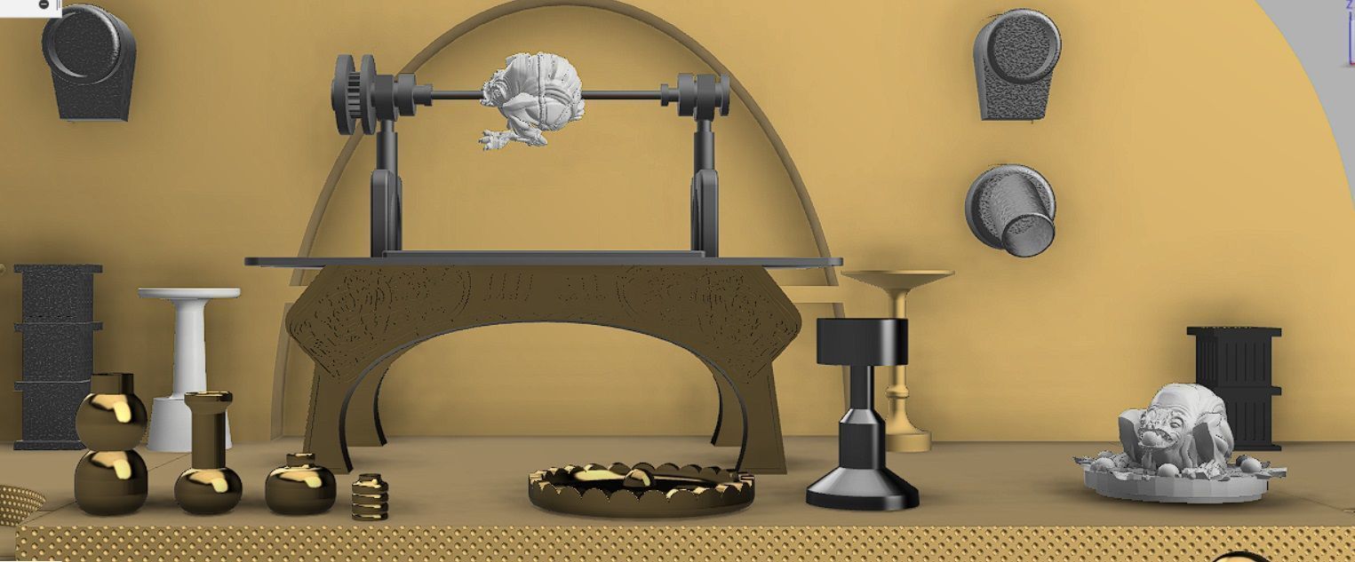 Jabba Palace full Diorama 3D print model_23