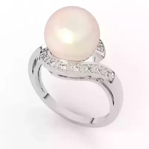 9mm pearl proposal ring