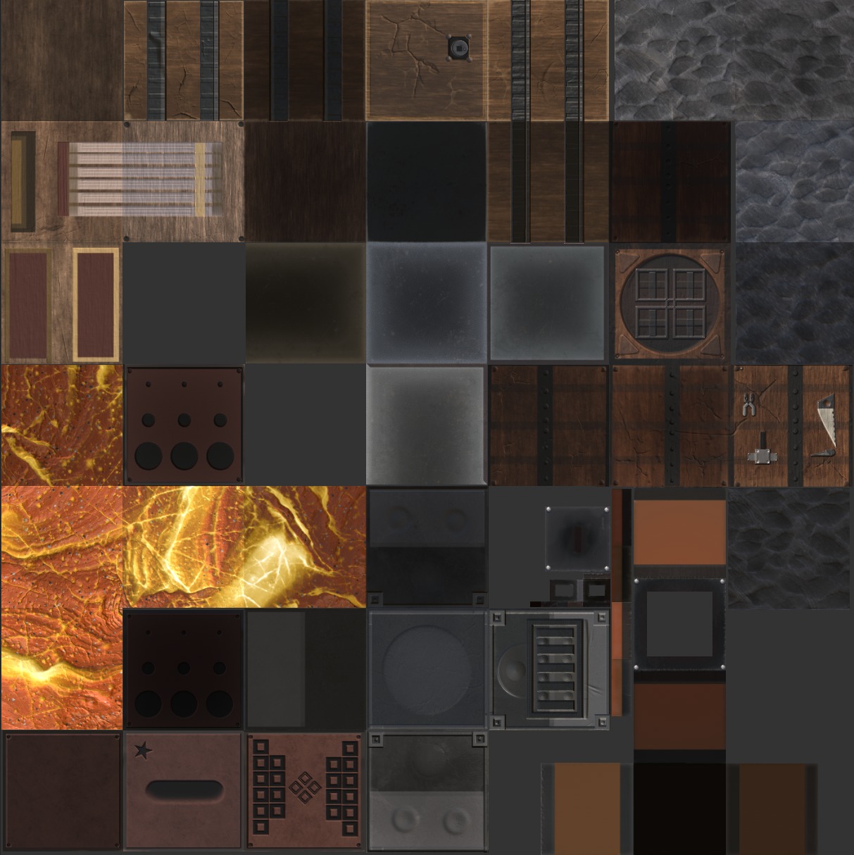 Minecraft 8 Cubes PBR Set Game Ready  Low-poly 3D model_10