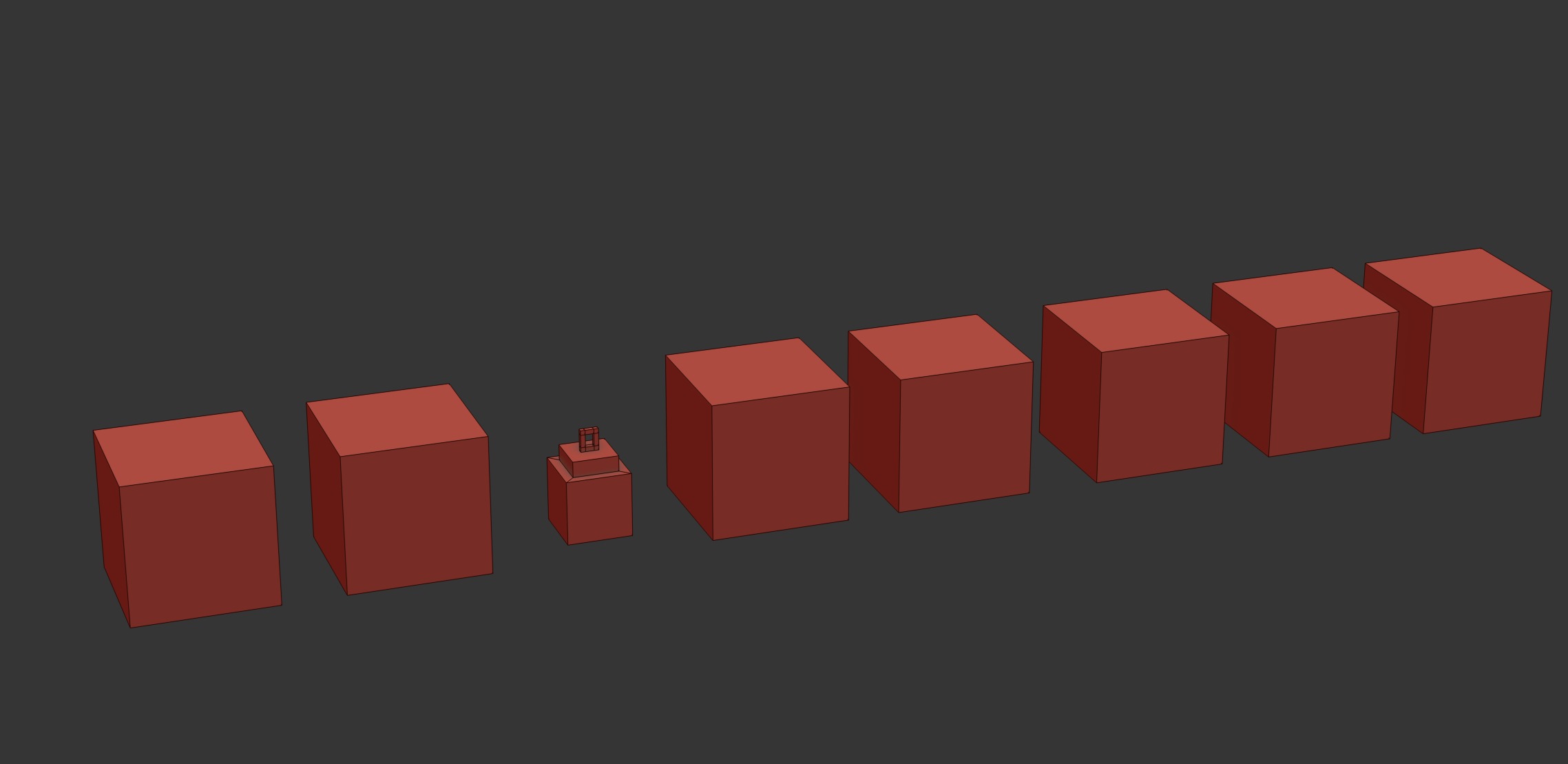 Minecraft 8 Cubes PBR Set Game Ready  Low-poly 3D model_11